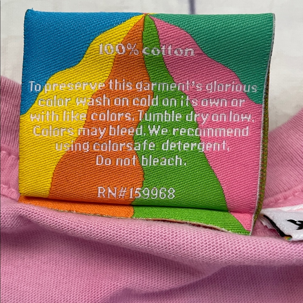 ♥️Big Bud Press♥️ Pink tie dye Lemon Graphic T Shirt, Size X Small. - Picture 5 of 5